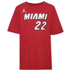 Boys' Grade School - Jordan Heat Name and Number Statement T-Shirt - Red/White