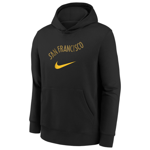 

Nike Nike Warriors Club City Edition Pullover Hoodie - Boys' Grade School Multi/Black Size L