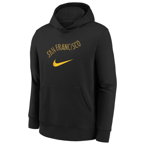 

Nike Nike Warriors Club City Edition Pullover Hoodie - Boys' Grade School Multi/Black Size M