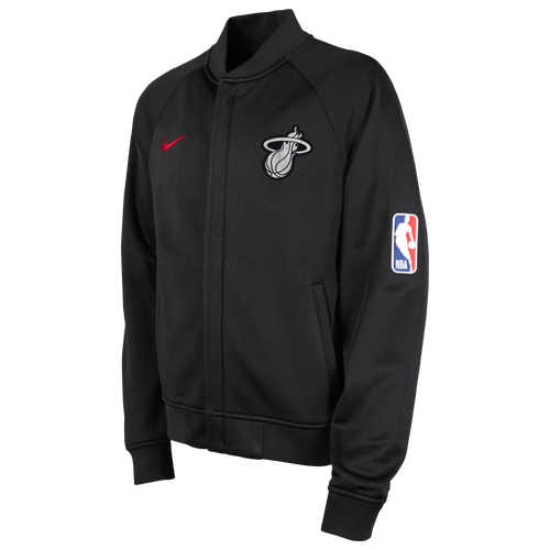 

Boys NBA NBA Heat Dri-FIT CE Showtime Full-Zip Jacket - Boys' Grade School Black/Multi Size L