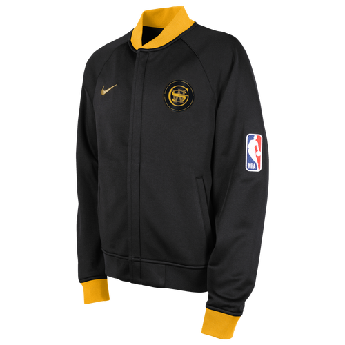 

Boys NBA NBA Warriors Dri-FIT Showtime Full-Zip Jacket - Boys' Grade School Black/Multi Size L