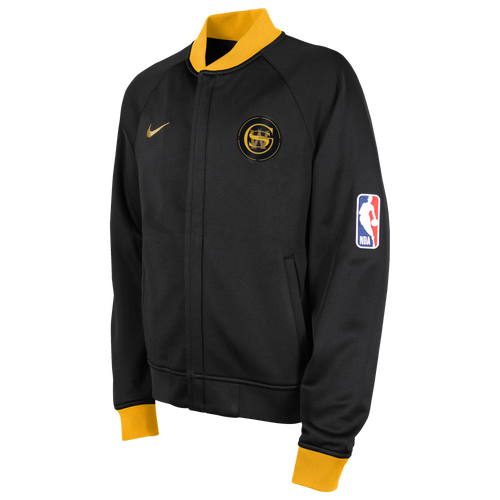 

Boys NBA NBA Warriors Dri-FIT Showtime Full-Zip Jacket - Boys' Grade School Multi/Black Size M