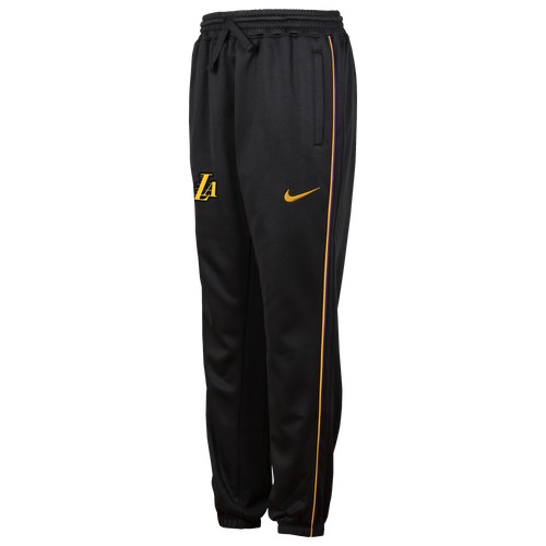 

Boys Nike Nike Lakers Dri-FIT City Edition Showtime Pants - Boys' Grade School Multi/Black Size M