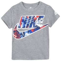 Boys' Toddler - Nike Graphic Short Sleeve T-Shirt - Carbon Heather/White