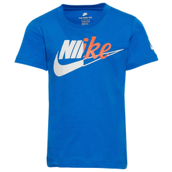Boys' Preschool - Nike Futura Split Script T-Shirt - Blue/Blue