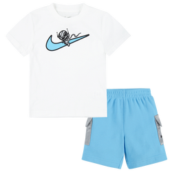 Boys' Toddler - Nike Short Set - White/Blue