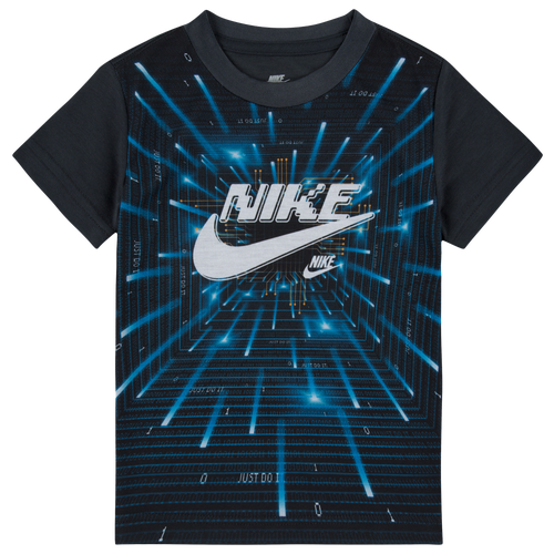 

Boys Nike Nike Ready Player One Short Sleeve T-Shirt - Boys' Toddler Black/Blue Size 4T