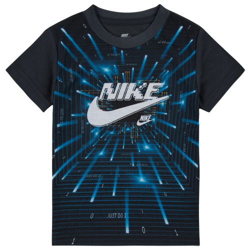 BOYS - Nike Ready Player One Short Sleeve T-Shirt - Black/Blue
