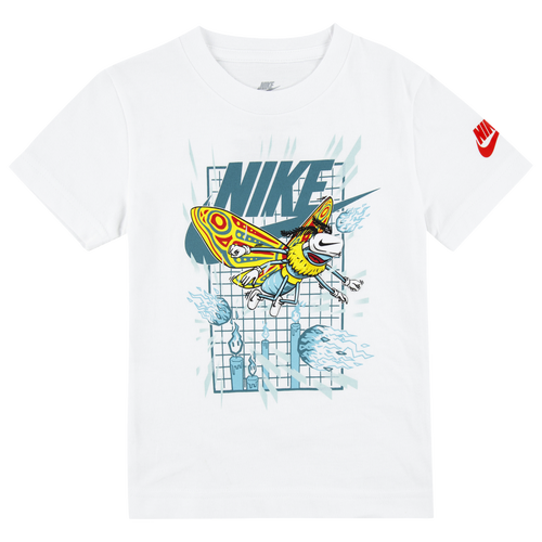 

Boys Nike Nike VR Fireball Moth Short Sleeve T-Shirt - Boys' Toddler White/Teal Size 4T