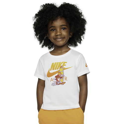 

Boys Nike Nike Air Short Sleeve T-Shirt - Boys' Toddler White/Multi Size 4T