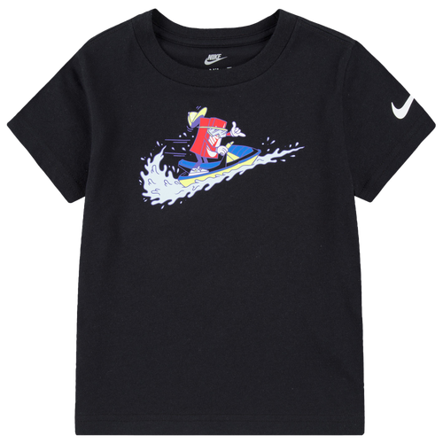 

Boys Nike Nike Seasonal Boxy T-Shirt - Boys' Toddler Multi/Black Size 3T