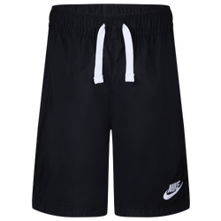 Boys' Preschool - Nike LBR Woven Shorts - Black/White