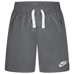 Boys' Preschool - Nike LBR Woven Shorts - White/Grey