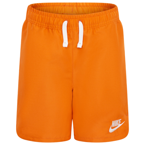 

Boys Preschool Nike Nike LBR Woven Shorts - Boys' Preschool Orange/White Size 4