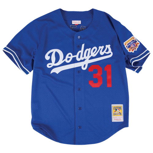 

Mitchell & Ness Mens Mike Piazza Mitchell & Ness Dodgers BP Jersey - Mens Blue Size S