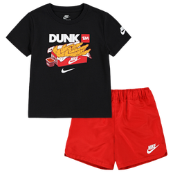 Boys' Toddler - Nike Dunk Em Woven Short Set - University Red/White