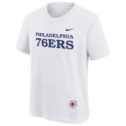 Boys' Grade School - Nike 76ers Essential T-Shirt - Red/Rush Blue