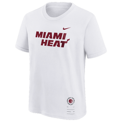 Boys' Grade School - Nike Miami Heat Essential T-Shirt - Tough Red/White