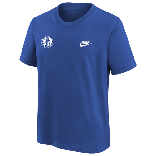 

Boys Nike Nike Mavericks Essential Club T-Shirt - Boys' Grade School Game Royal/White Size XL