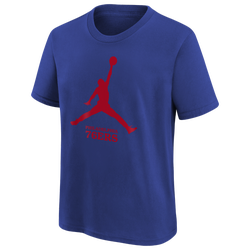 Boys' Grade School - Nike 76ers Essential Jumpman T-Shirt - Red/Rush Blue