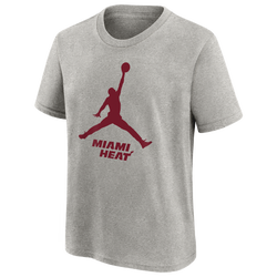 Boys' Grade School - Nike Heat Essential Jumpman T-Shirt - Orange/Tough Red