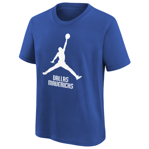 

Boys Jordan Jordan Mavericks Essential Jumpman T-Shirt - Boys' Grade School Game Royal/White Size XL