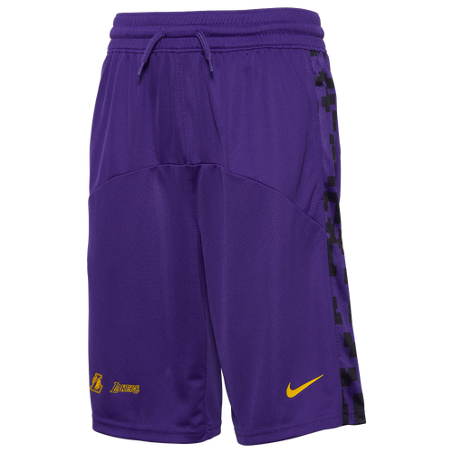 

Boys Nike Nike Lakers Dri-FIT Start5 Short CS GX - Boys' Grade School Purple/Purple Size M