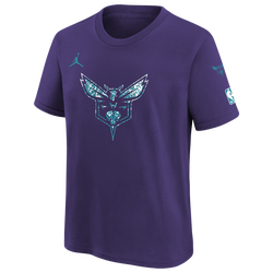 Boys' Grade School - Nike Hornets Essential S/S Cc T-Shirt - Purple/Purple