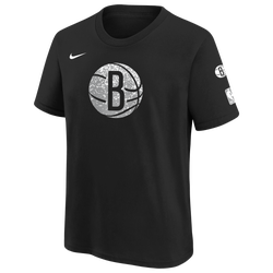 Boys' Grade School - Nike Nets Essential S/S Cc T-Shirt - Black/Black