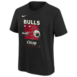 Boys' Grade School - Nike Bulls Cts Short Sleeve Oc Mx90 T-Shirt - Black/Black