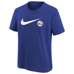 Boys' Grade School - Nike 76Ers Essential Swoosh S/S T-Shirt - Blue/Blue