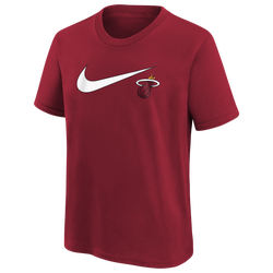 Boys' Grade School - Nike Heat Essential Swoosh S/S T-Shirt - Red/Red