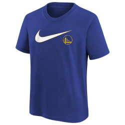 Boys' Grade School - Nike Warriors Essential Swoosh S/S T-Shirt - Blue/Blue