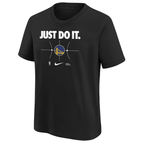 

Boys Nike Nike Warriors Essential JDI S/S T-Shirt - Boys' Grade School Black/Black Size L