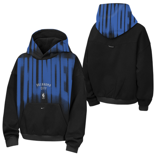 Youth Nike  Black Oklahoma City Thunder 2026/27 Standard Issue Authentic Wordmark Fleece Pullover Hoodie