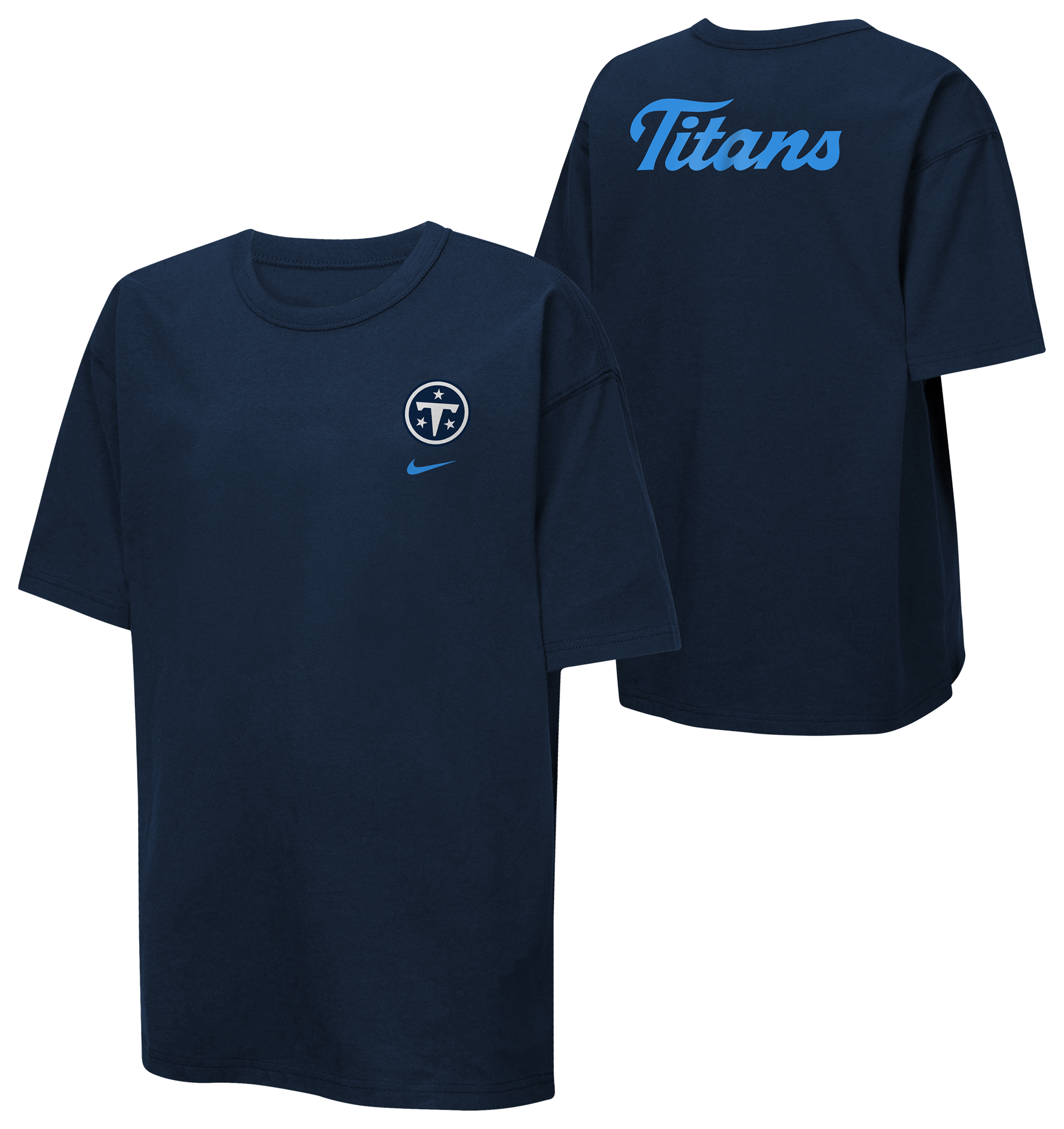 Nike Titans NFL Rival Short Sleeve T-Shirt - Boys' Grade School