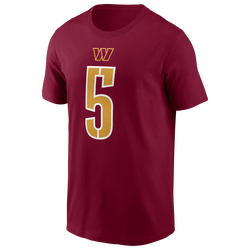 Men's - Nike Jayden Daniels Commanders Short Sleeve T-Shirt - Team Red