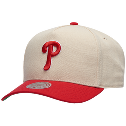Adult - Mitchell & Ness Phillies Off White Pro Pinch Cap - White/Red