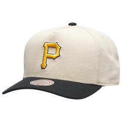 Adult - Mitchell & Ness Pirates Off White Pro Pinch Cap - Black/White
