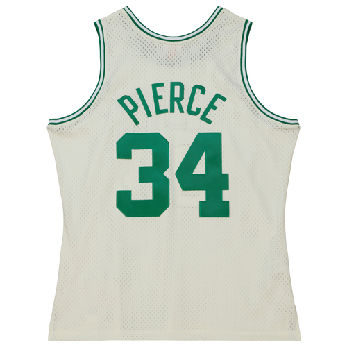 

Mitchell & Ness Mens Paul Pierce Mitchell & Ness Celtics Cream Jersey - Mens Off White/White/White Size XXL