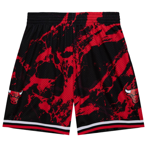 

Mitchell & Ness Mens Chicago Bulls Mitchell & Ness Bulls Marble Shorts - Mens Black Size XL