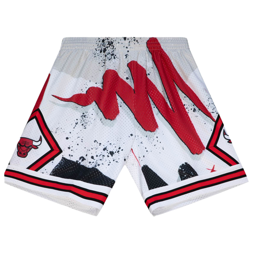 

Mitchell & Ness Mens Chicago Bulls Mitchell & Ness Bulls Hyp Hoops Shorts - Mens White Size L