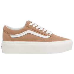 Women's - Vans Old Skool Stackform - Brown/White