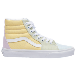 Girls' Grade School - Vans SK8-Hi - Yellow/Green/Blue