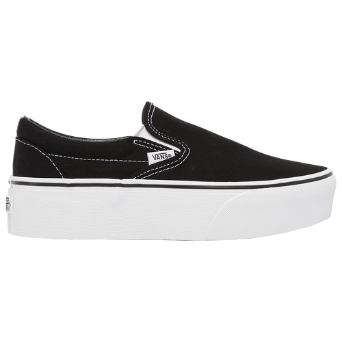 

Vans Womens Vans Classic Slip on Stackform - Womens Shoes Black/White Size 06.0