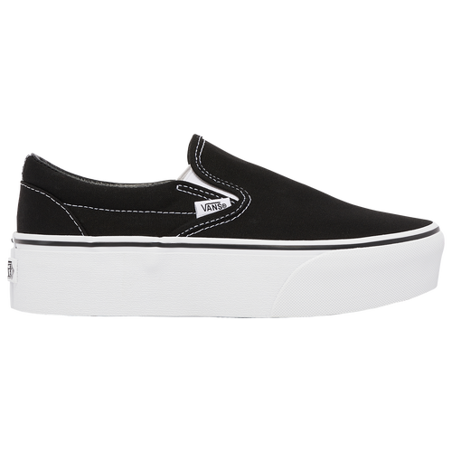 

Vans Womens Vans Classic Slip on Stackform - Womens Shoes Black/White Size 07.5