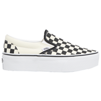 White slip on outlet vans grade school