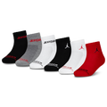 Jordan Legend Ankle 6-Pack Socks - Jordan Black/Red White