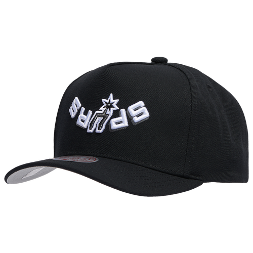 Mitchell & Ness San Antonio Spurs  Spurs Hardwood Classic Upside Prosnap Cap In Black/black