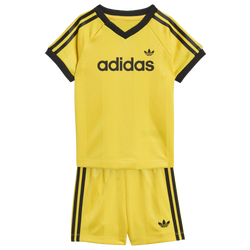 Boys' Toddler - adidas Polyester Shorts & T-Shirt Set  - Black/Yellow